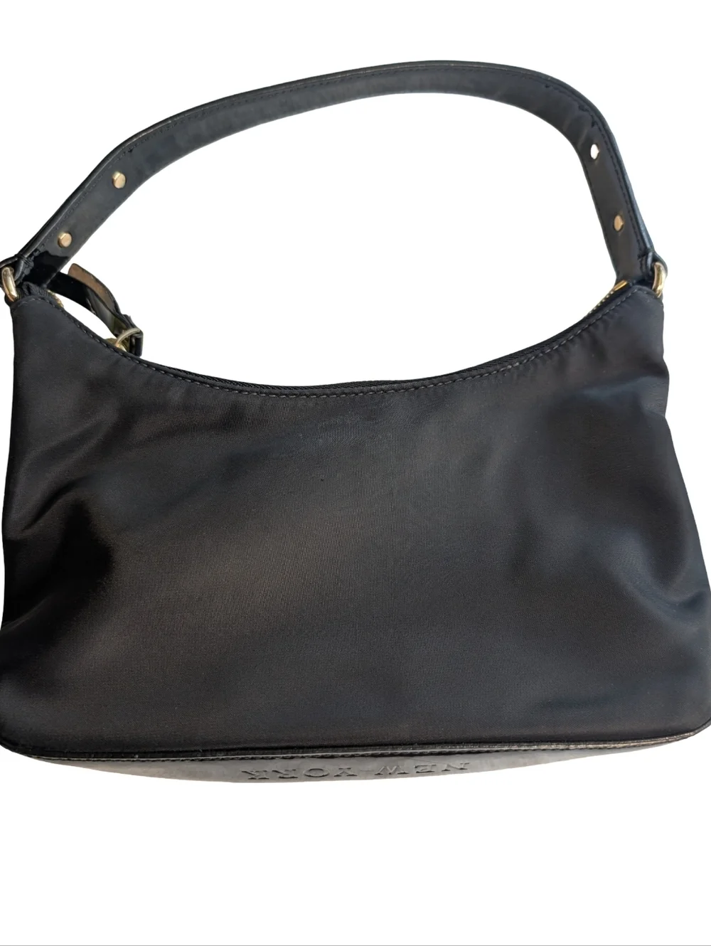 Kate Spade New York Black Nylon Shoulder Hobo Bag Authenticated